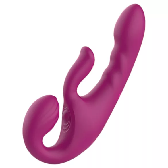 SEX HD Co-op Bliss - Aufziehvibrator mit Klitorisarm (Lila)