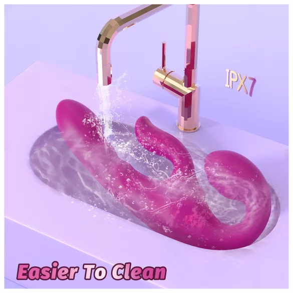 SEX HD Co-op Bliss - Aufziehvibrator mit Klitorisarm (Lila)