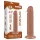 Lovetoy Sliding-Skin - zweischichtiger Saugnapf-Dildo - 20cm (natur)