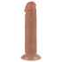 Lovetoy Sliding-Skin - zweischichtiger Saugnapf-Dildo - 20cm (natur)