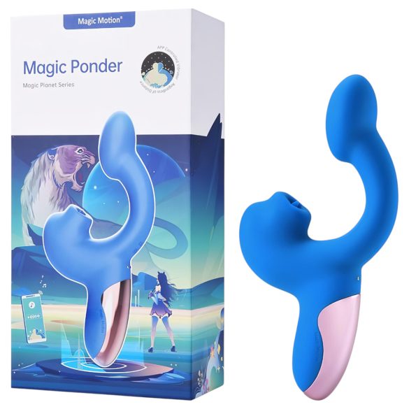 Magic Motion Magic Ponder - 2-in-1 Klitoris-Vibrator mit Arm (Blau)