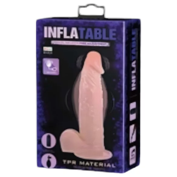 Baile Inflatable - aufblasbarer naturgetreuer Vibrator (naturfarben)