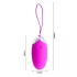 Pretty Love Berger - Wiederaufladbares, fernsteuerbares Vibroei (Pink)