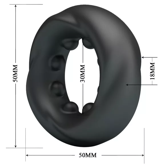 Crazy Bull - Stimulierender Penisring (Schwarz)