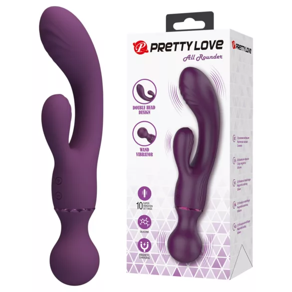 Pretty Love All Rounder - doppelseitiger G-Punkt- und Klitorisstimulator (lila)