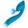 Vibeconnect - wasserdichter G-Punkt-Vibrator & Klitorisstimulator (blau)