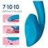 Vibeconnect - wasserdichter G-Punkt-Vibrator & Klitorisstimulator (blau)