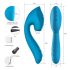 Vibeconnect - wasserdichter G-Punkt-Vibrator & Klitorisstimulator (blau)