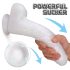 Sex-HD Martin: Naturgetreuer Saugfuß-Dildo (Weiß)