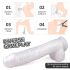 Sex-HD Martin: Naturgetreuer Saugfuß-Dildo (Weiß)