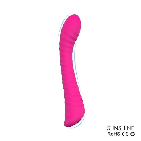 Sex HD Sunshine - Wiederaufladbarer Rillen-G-Punkt-Vibrator (pink)
