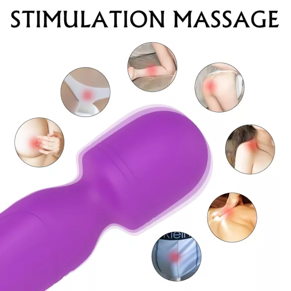 Sex HD Iris - 2-motoriger Erwärmungs-Massagevibrator (lila)