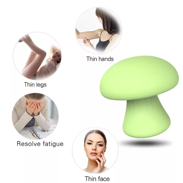 Magic Mushroom - Wiederaufladbarer Gesichtsmassager (grün)