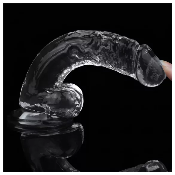 Lovetoy Flawless Clear - Dildo mit Saugnapf - 19 cm (transparent)