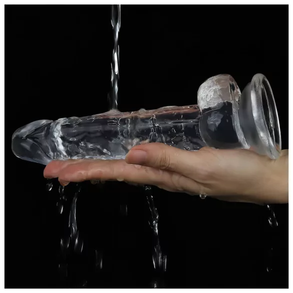 Lovetoy Flawless Clear - Dildo mit Saugnapf - 19 cm (transparent)