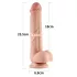 Lovetoy Sliding-Skin - Doppelschicht-Dildo - 23cm (natur)