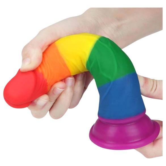 Lovetoy Prider - lebensechtes Dildo - 19cm (Regenbogen)