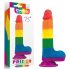 Lovetoy Prider - realistisch mit Hoden Dildo - 20cm (Regenbogen)