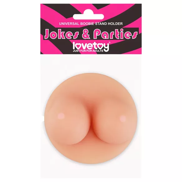 Lovetoy - Saugnapf Handyhalter - Brüste (natur)