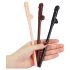 Lovetoy - Realistische Penis Strohhalme (Natur-Braun-Schwarz)