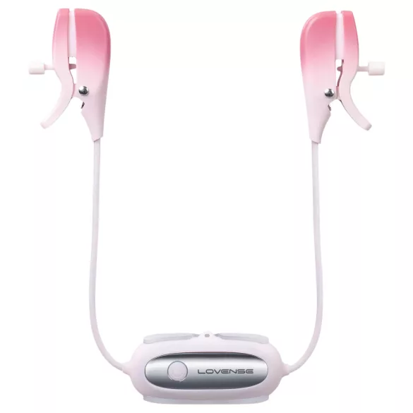 Lovense Gemini - App-gesteuerte vibrierende Brustwarzenklemmen (Pink)