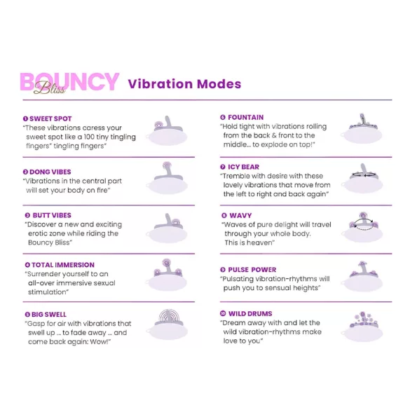Bouncy Bliss Classic - aufblasbares Kissen-Vibrator (lila)