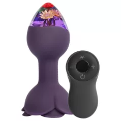 LOVISS Flower - Analvibrator mit Fernbedienung (lila)