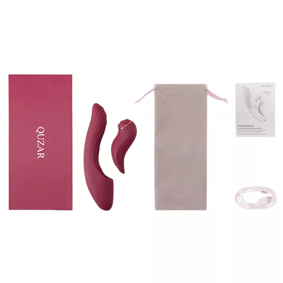 Vibeconnect - 2in1 G-Punkt- und Klitoris-Vibrator (rot)