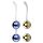 Nalone Yany Love - Variabler Liebesball-Set (blau-gold)