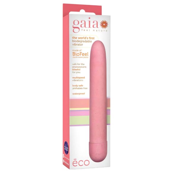 Gaia Eco L - umweltfreundlicher Stabvibrator (pink) - groß