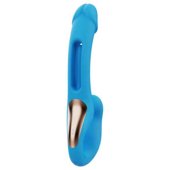 Honey Play Box Harmony Duo - Intelligenter Auflege-Vibrator mit Zunge (blau)