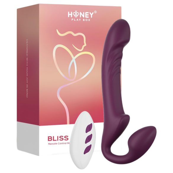 Honey Play Box Bliss - rotierender Perlen-Auflegevibrator (Lila)