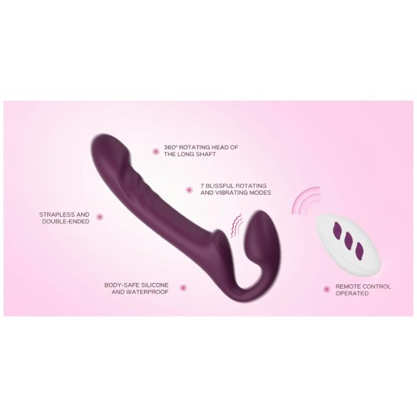 Honey Play Box Bliss - rotierender Perlen-Auflegevibrator (Lila)