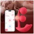 Honey Play Box Melody - App-gesteuerter Perl-2-in-1-Vibrator (rot)