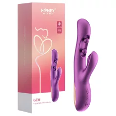   Honey Play Box Gem - App-gesteuerter G-Punkt- und Klitorisvibrator mit Perlen (lila)