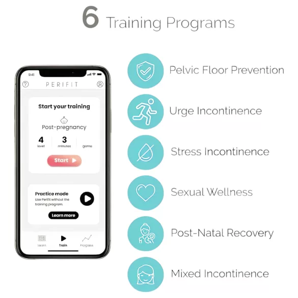 Perifit - App-gesteuerte vibrierende Liebeskugel (Pink)