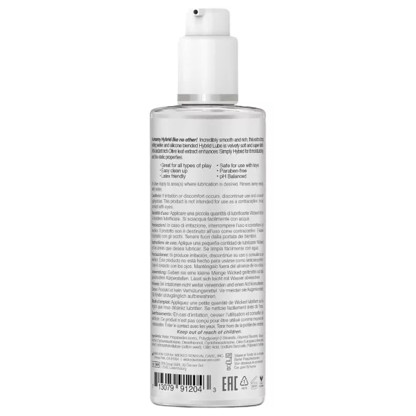 Wicked Simply Hybrid - Mischbasis-Gleitgel (120ml)