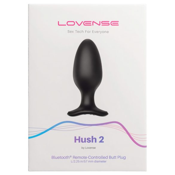 LOVENSE Hush 2 L - Wiederaufladbarer Mini-Analvibrator (57mm) - Schwarz
