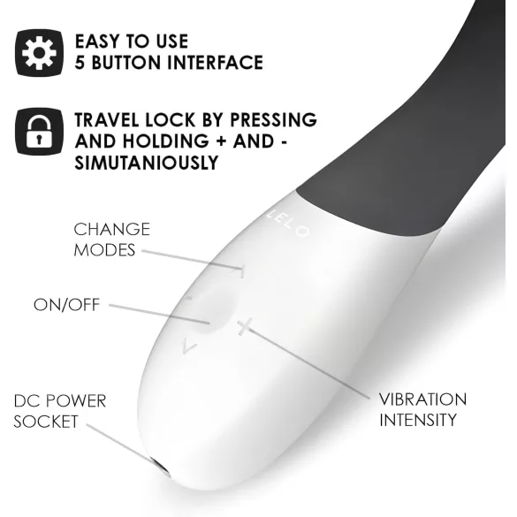 LELO Mona Wave - Wasserdichter G-Punkt Vibrator (schwarz)