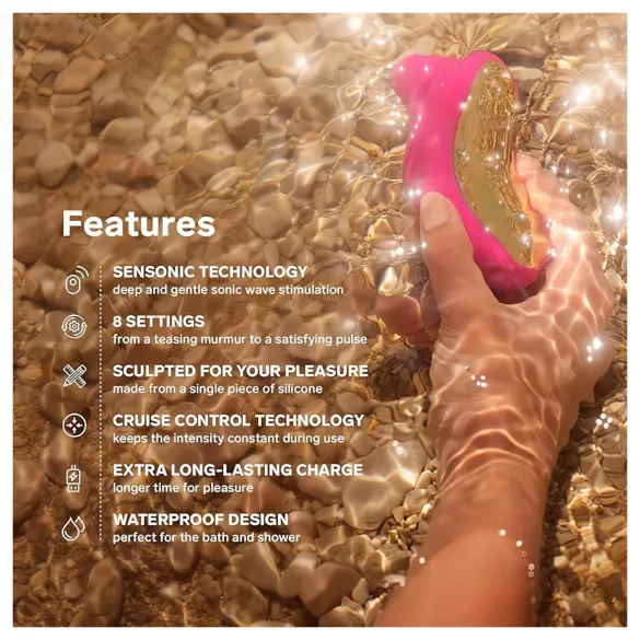 LELO Sona Cruise - Schallwellenvibrator für Klitorisstimulation (pink)