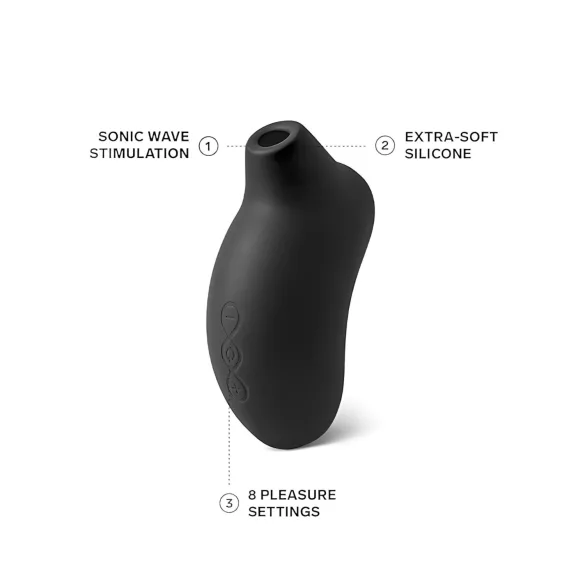 LELO Sona - Schallwellenvibrator für den Kitzler (Schwarz)