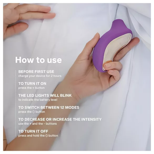 LELO Sona 2 - Schallwellen-Klitorisstimulator (lila)