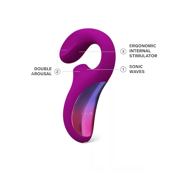 LELO Enigma - akkubetrieben, wasserdicht, 2in1 G-Punkt Vibrator (Lila)