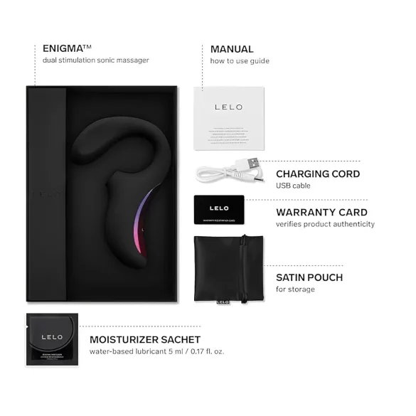 LELO Enigma - Akku, wasserdichter 2in1 G-Punkt Vibrator (schwarz)
