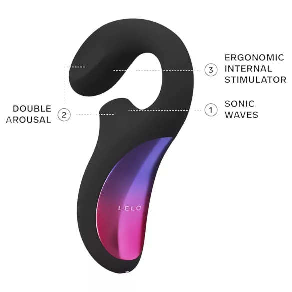LELO Enigma - Akku, wasserdichter 2in1 G-Punkt Vibrator (schwarz)