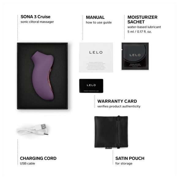 LELO Sona 3 Cruise - Schallwellenvibrator für den Kitzler (Lila)