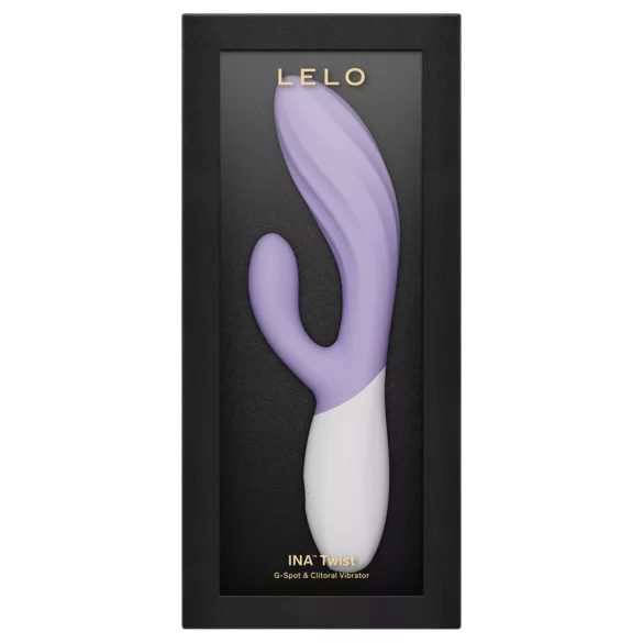 LELO INA Twist - leistungsstarker G-Punkt-Vibrator mit Klitorisstimulator (lila)
