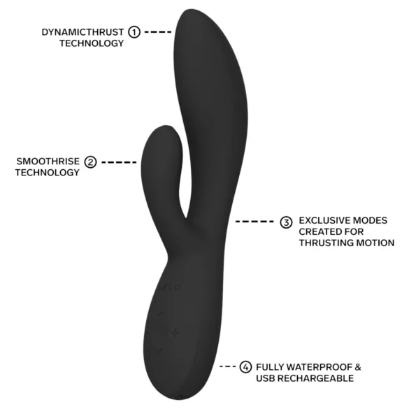 LELO - INA Thrust stoßender Rabbit-Vibrator (schwarz)