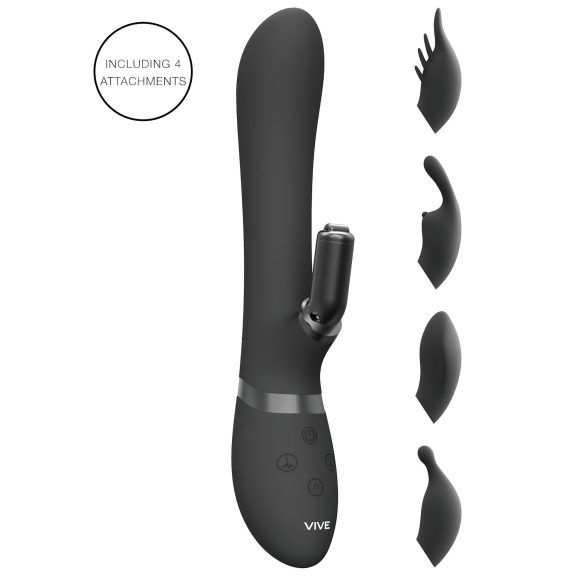 Vive Chou - 4in1 Klitorisstimulator Vibrator (schwarz)