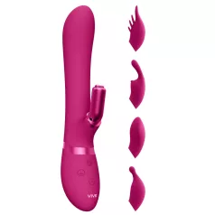 Vive Chou - Akku, wechselbarer Kopf Klitoris-Vibrator (pink)